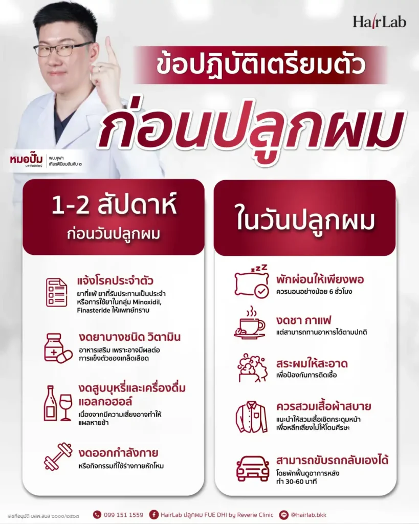 ต้องเตรียมตัวอย่างไรก่อนปลูกผม Long Hair